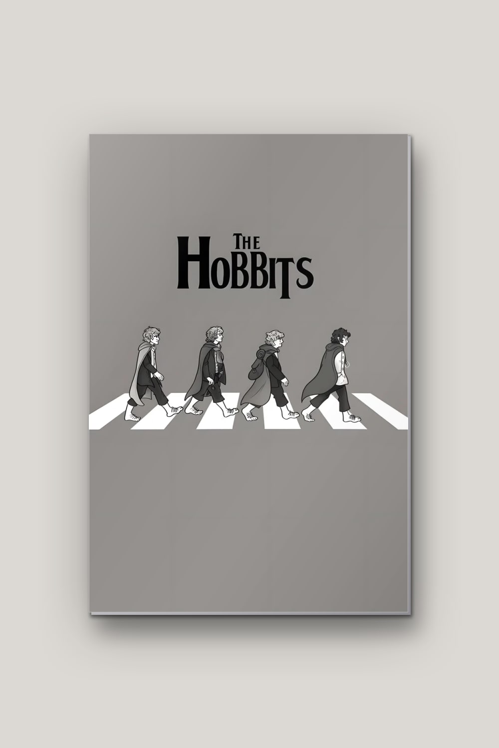 The Hobbits, poster en métal sur fond uni