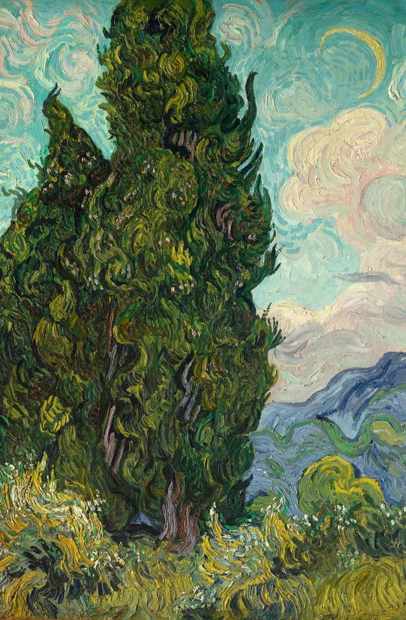 Les Cyprès – Van Gogh