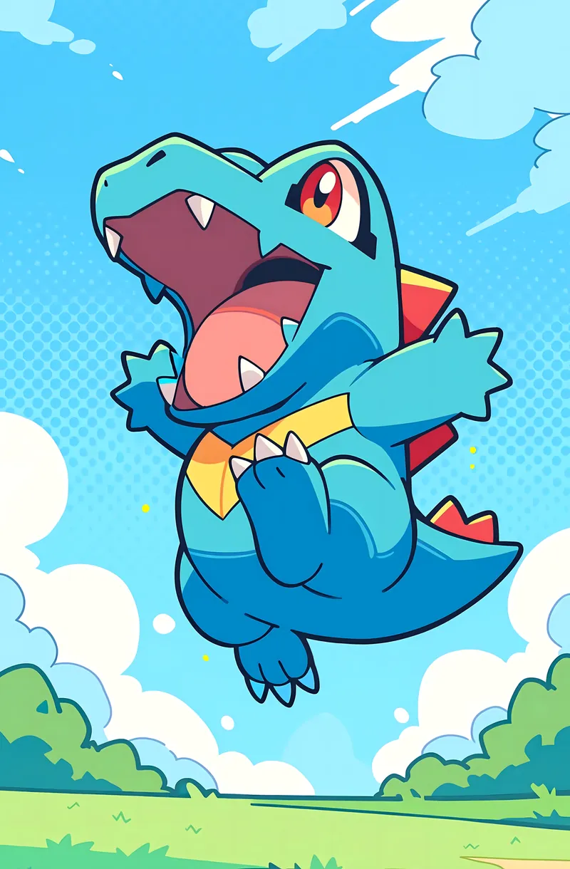 Petit Croco Bleu