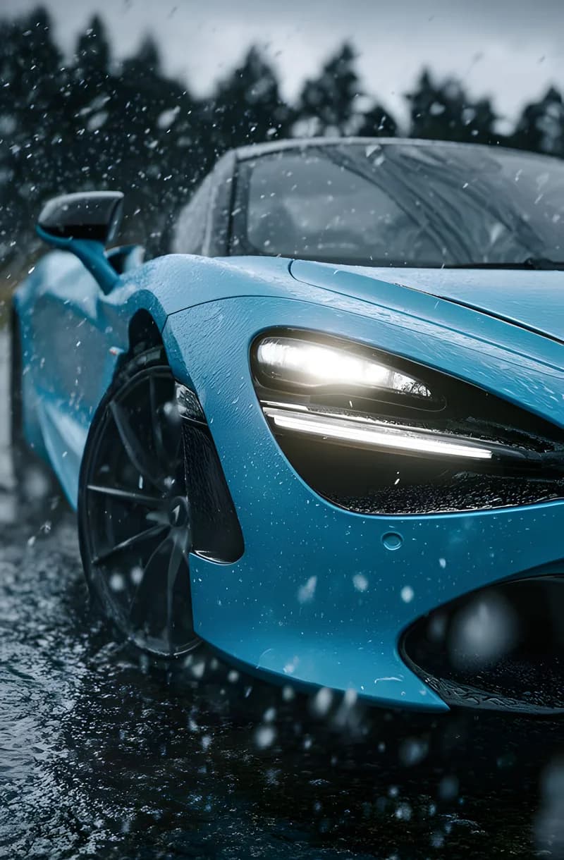 Supercar sous la Neige