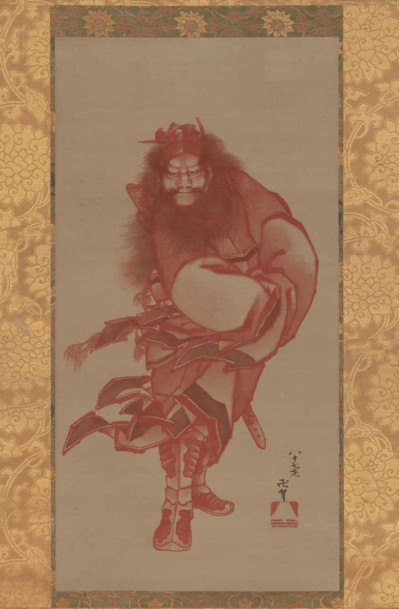 Zhong Kui Rouge – Hokusai