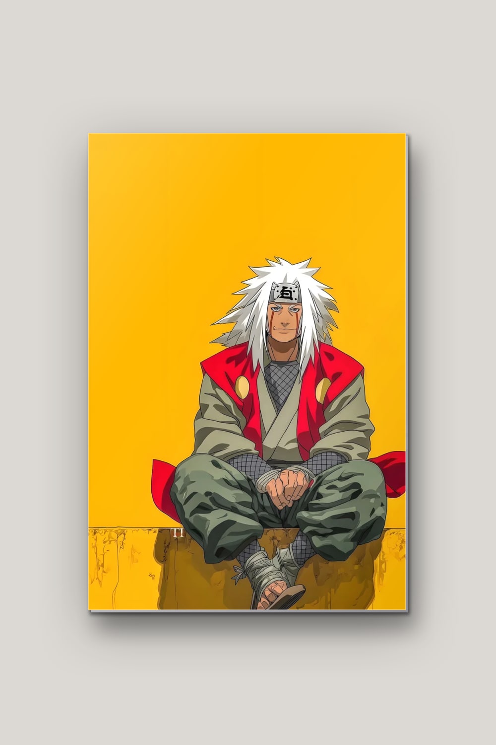L'Ermite aux Crapauds, poster en métal sur fond uni