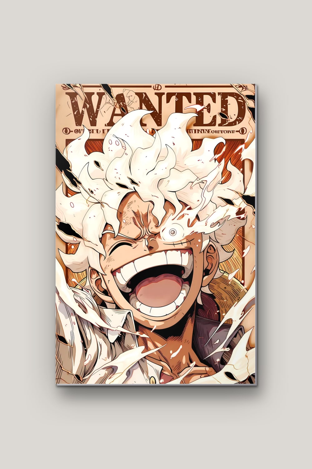 Le Pirate au Rire Libéré, poster en métal sur fond uni
