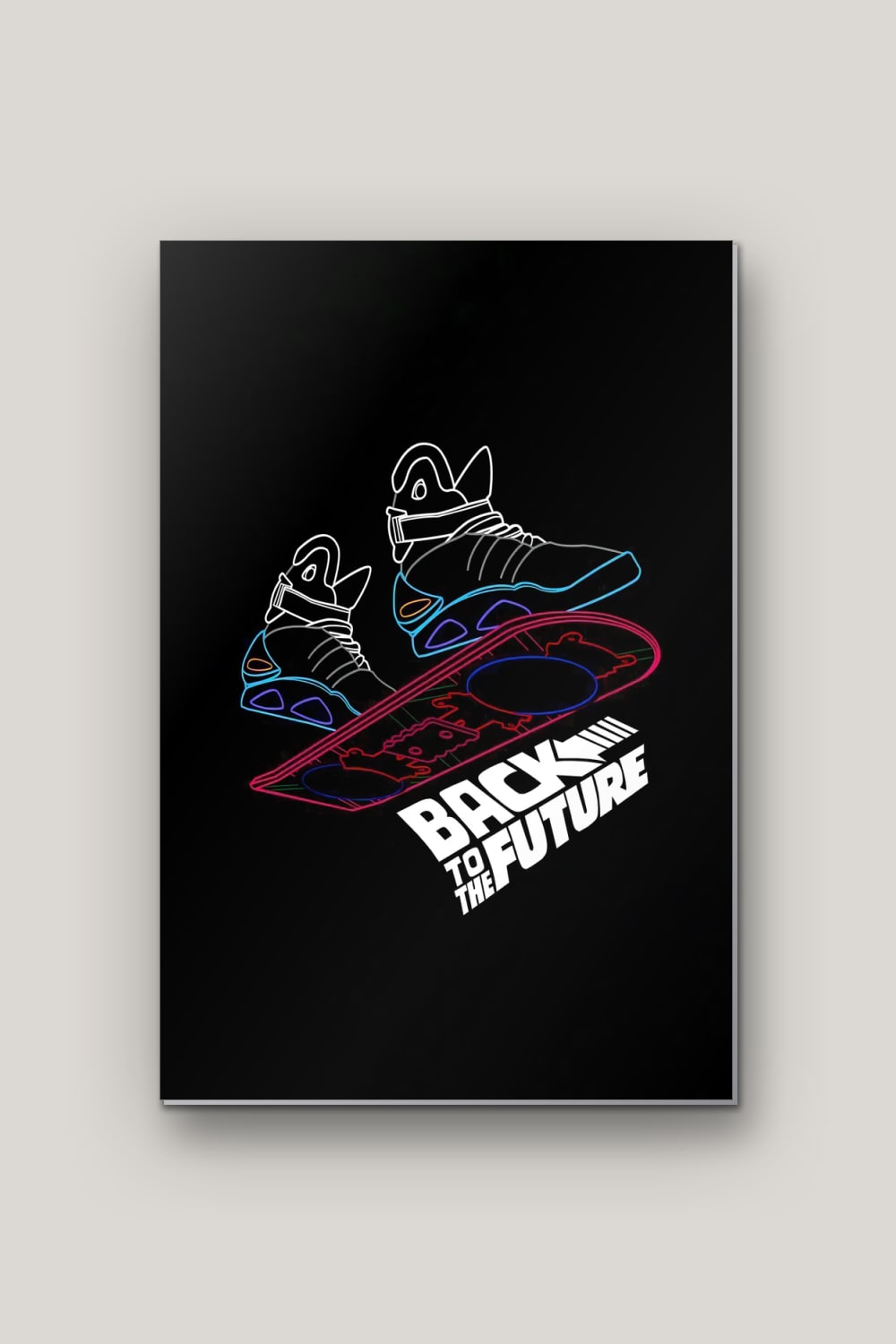 La Planche du Futur, poster en métal sur fond uni