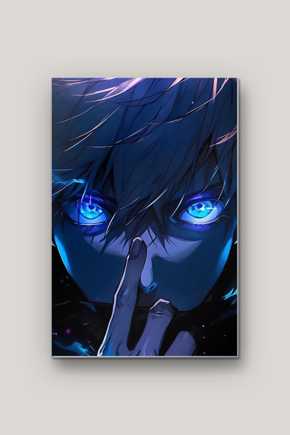 Regard Infini, poster en métal sur fond uni