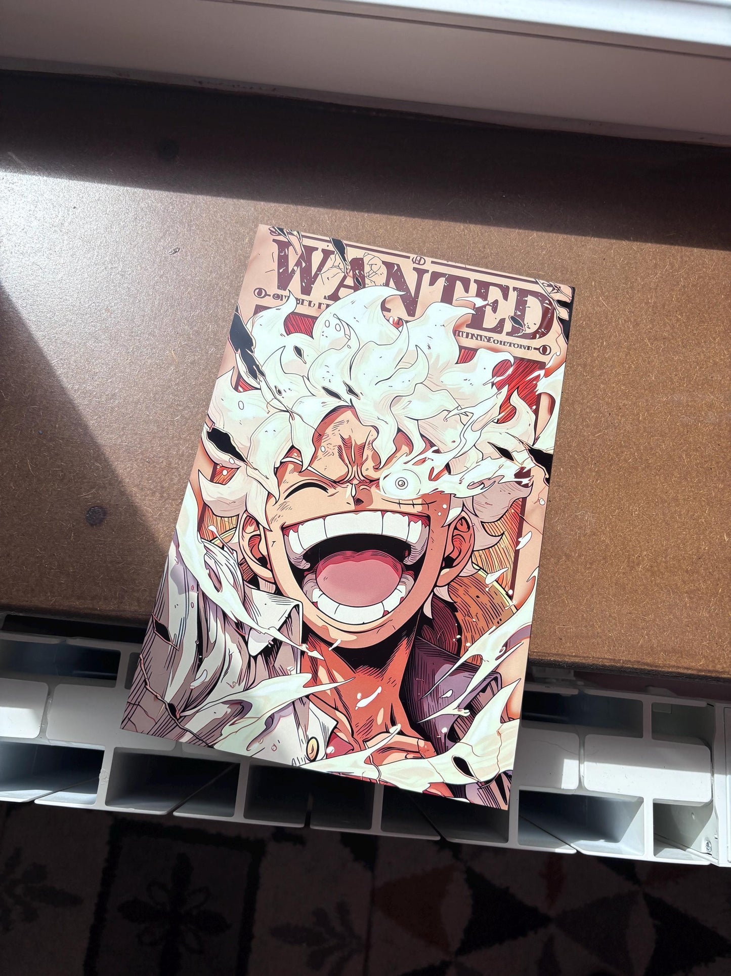Luffy Gear 5 Poster - High Gloss Aluminum Print | One Piece Wall Art With Magnetic Mount